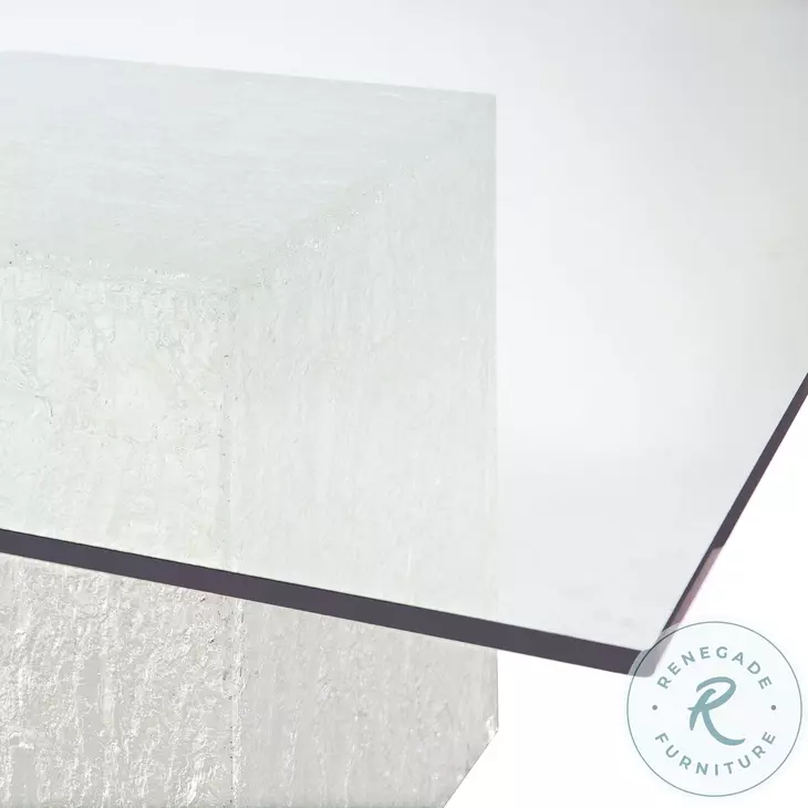 Arctic Clear 60" Square Dining Table