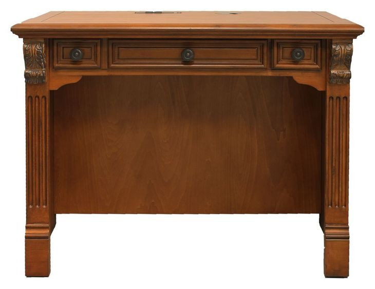 Huntington Antique Vintage Pecan Library Desk
