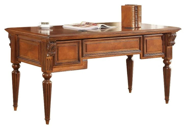 Huntington Antique Vintage Pecan Writing Desk