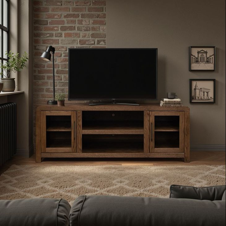 Haven Oak Bourbon 65" TV Stand