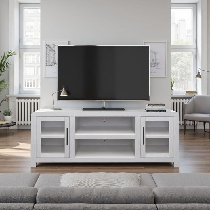 Haven White 65" TV Stand