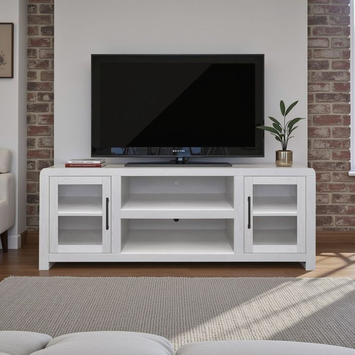 Haven White 65" TV Stand