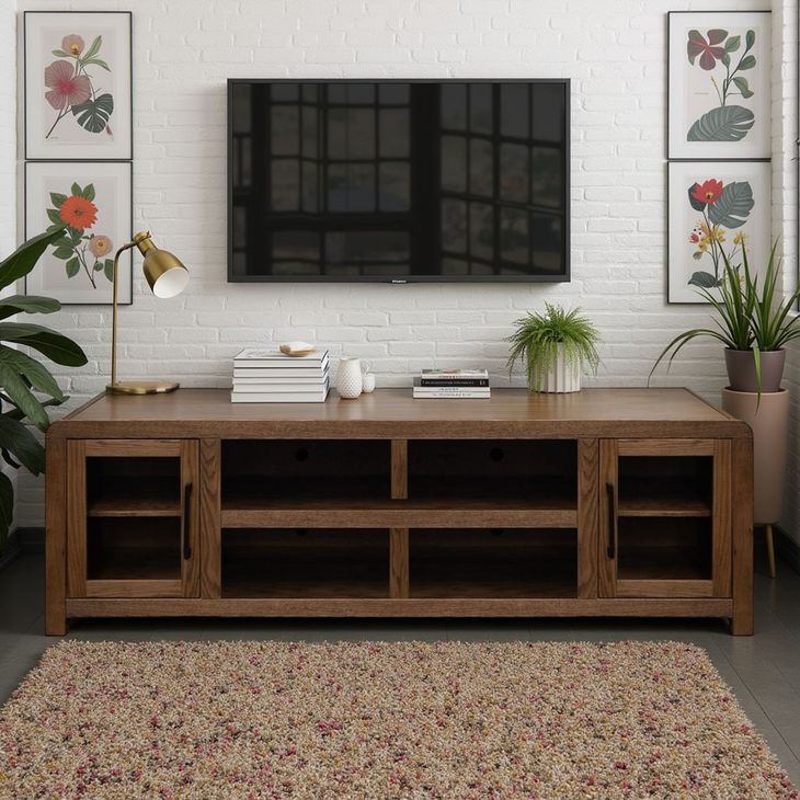 Haven Oak Bourbon 82" TV Stand