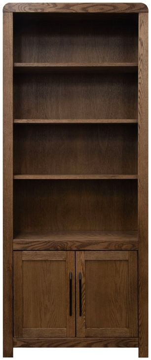 Haven Oak Bourbon 2 Door Bookcase