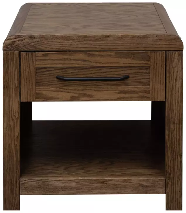 Haven Oak Bourbon Square End Table