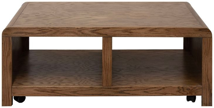 Haven Oak Bourbon Rectangular Cocktail Table
