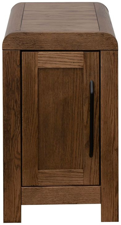 Haven Oak Bourbon Rectangular Chairside Table