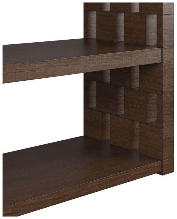 Verge Handcrafted Walnut Rectangular Console Table