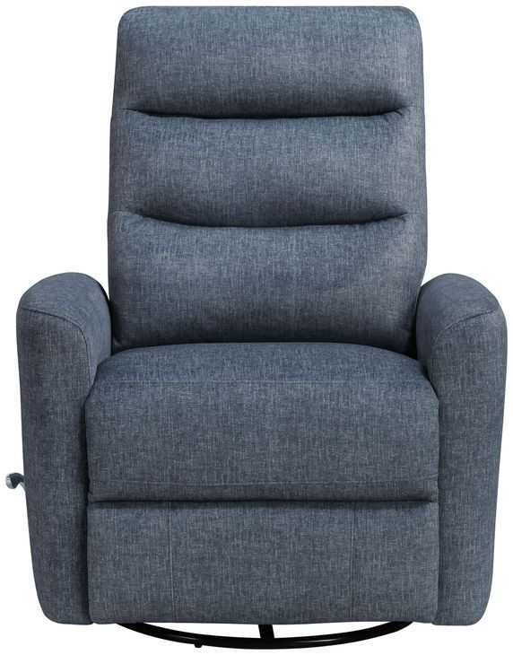 Takami Blue Swivel Recliner