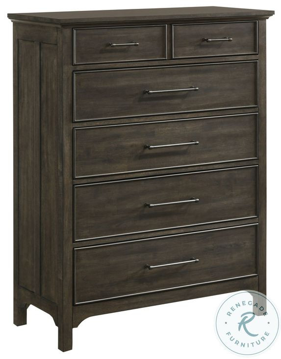 Hawthorne Burnished Clay 5 Drawer Chest