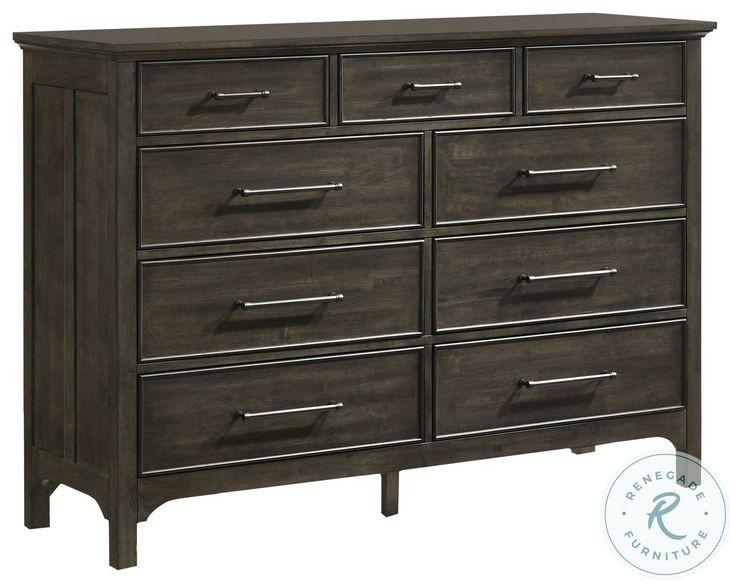 Hawthorne Burnished Clay 9 Drawer Dresser