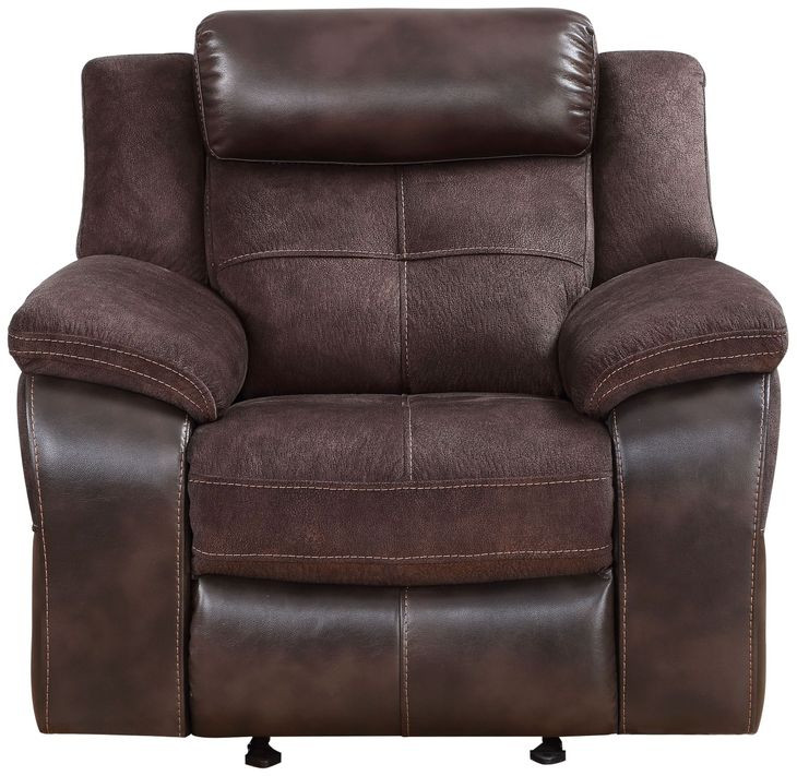 Pueblo Brown Manual Reclining Chair