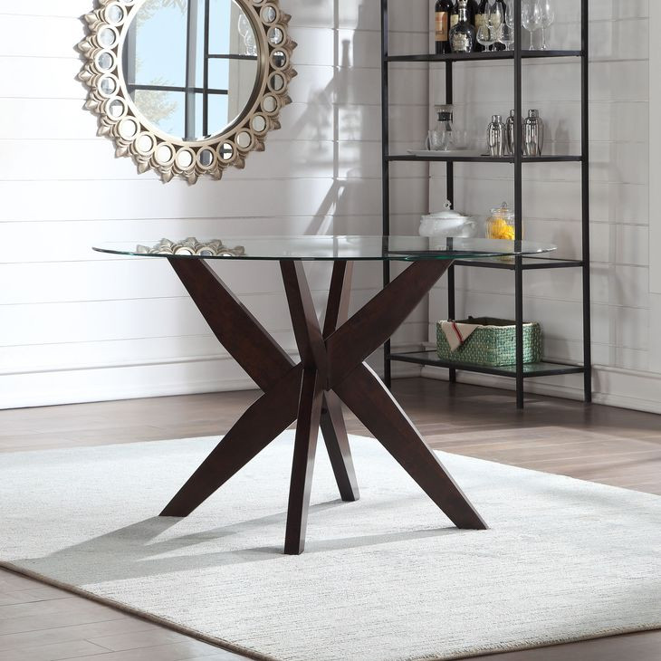 Amalie Brown 48" Round Dining Table