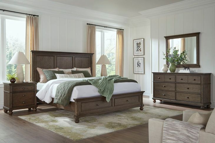 Oxford Cocoa 2 Drawer Nightstand