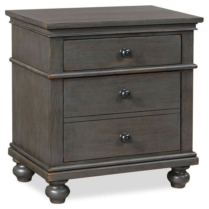 Oxford Peppercorn 2 Drawer Nightstand