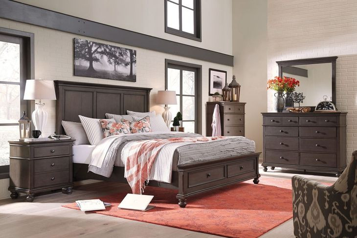 Oxford Peppercorn 2 Drawer Nightstand