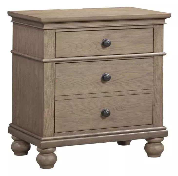 Oxford Tan 2 Drawer Nightstand