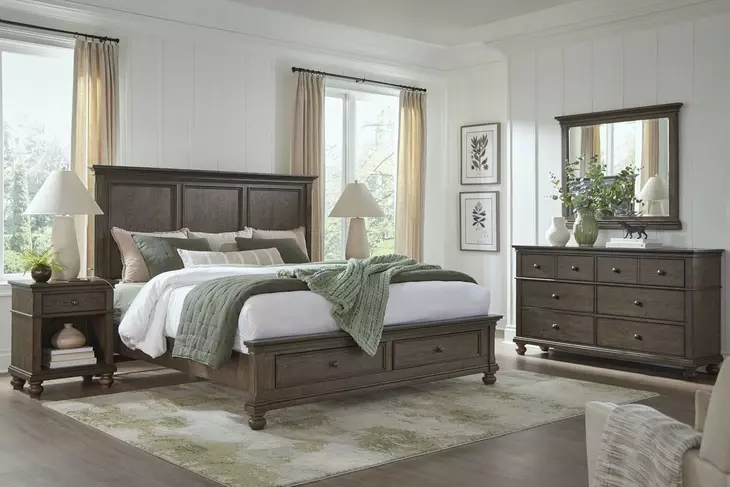 Oxford Cocoa 1 Drawer Nightstand