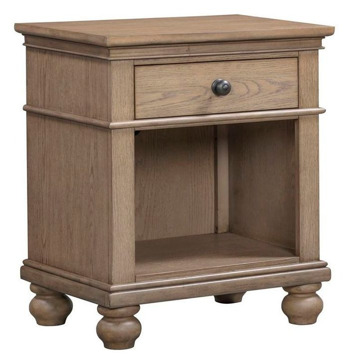 Oxford Tan 1 Drawer Nightstand