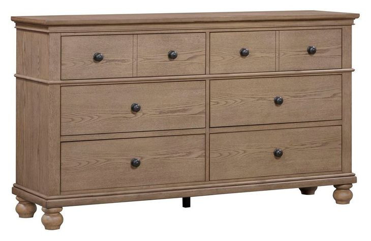 Oxford Tan 6 Drawer Dresser