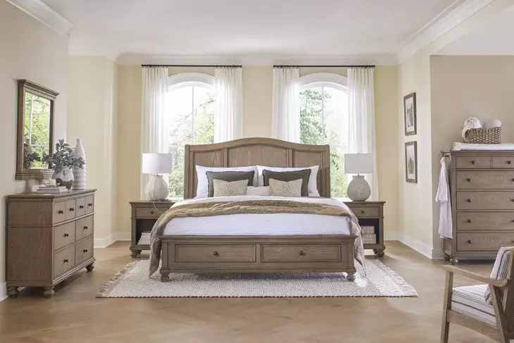 Oxford Tan 6 Drawer Dresser