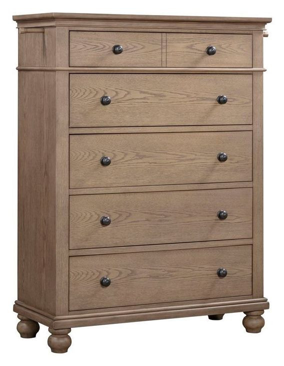 Oxford Tan 5 Drawer Chest
