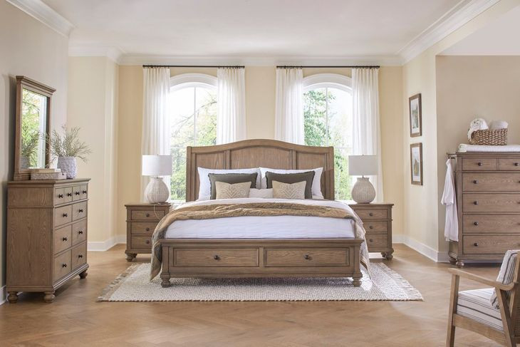 Oxford Tan 5 Drawer Chest