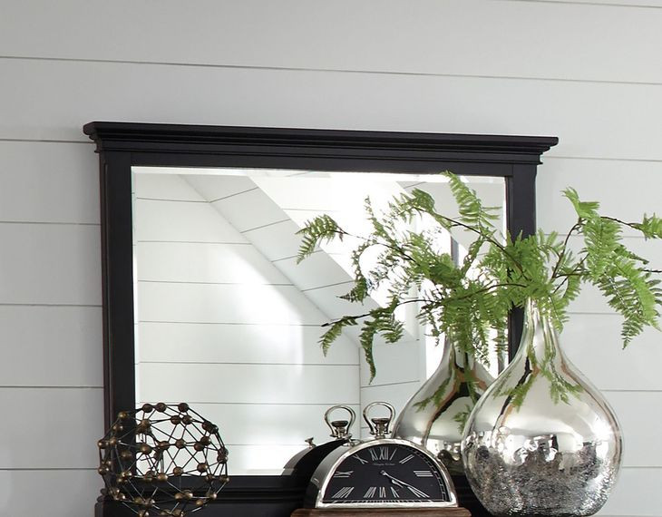Oxford Black Rectangular Dresser Mirror