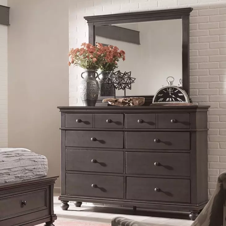 Oxford Peppercorn Rectangular Dresser Mirror