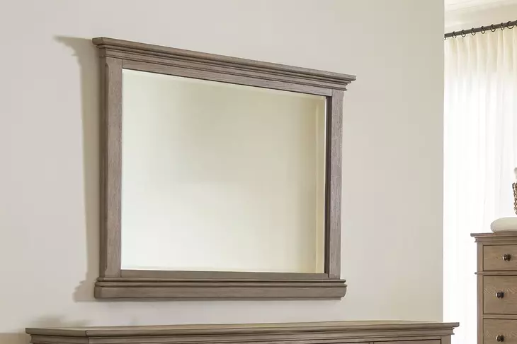 Oxford Tan Rectangular Dresser Mirror