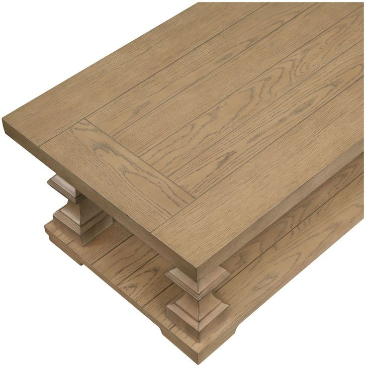 Dory Sand Rectangular Coffee Table with Casters
