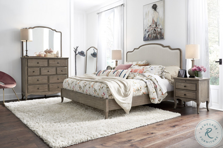 Provence Patine Upholstered Panel Bedroom Set from Aspen Home | Coleman ...