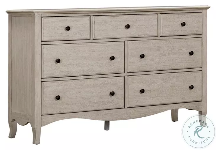 Provence Linen 7 Drawer Dresser