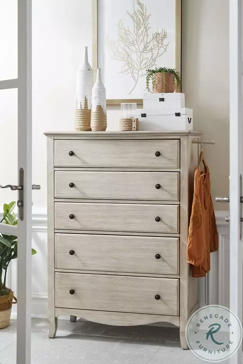 Provence Linen 5 Drawer Chest