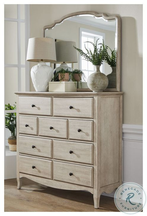 Provence Linen 9 Drawer Chesser