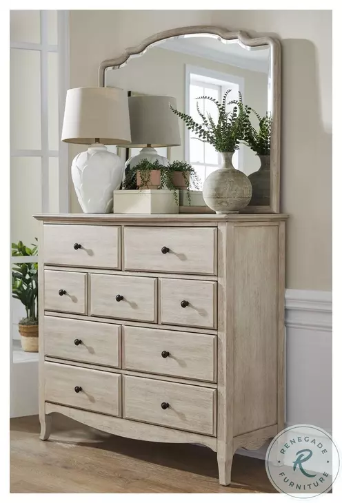 Provence Linen 9 Drawer Chesser