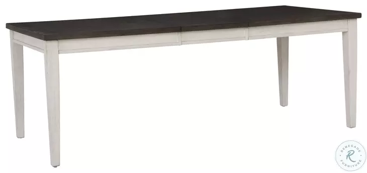 Caraway Aged Ivory Extendable Dining Table