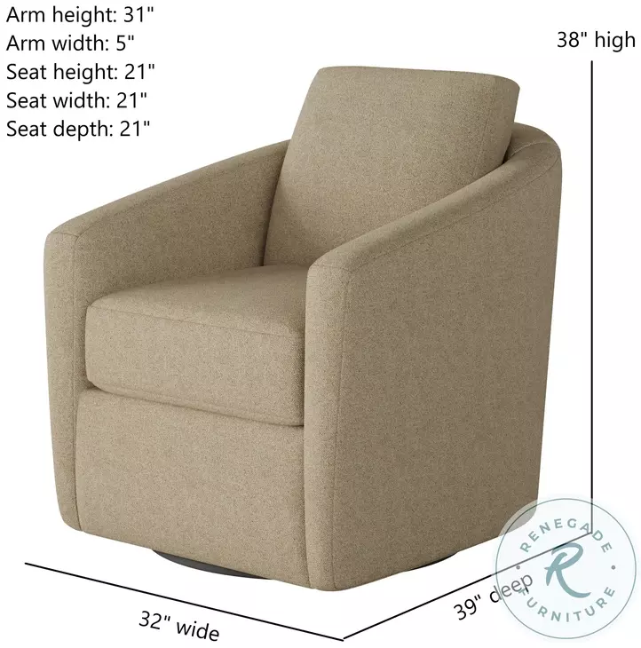 Daisey Sand Swivel Glider Recliner