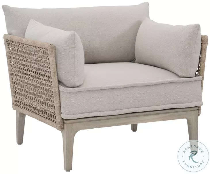 Catalonia Beige Performance Fabric Outdoor Chair