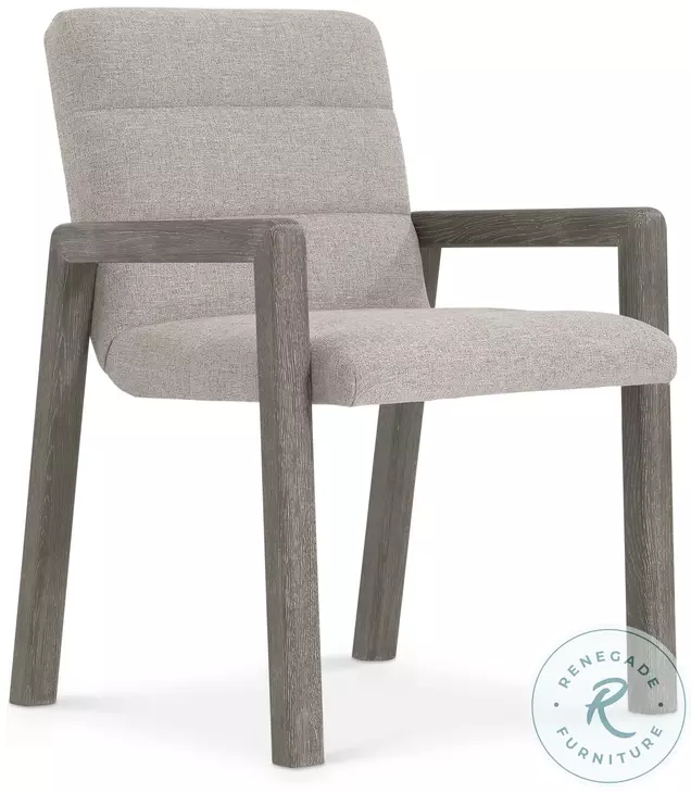 Monolith Beige Performance Fabric Arm Chair Set of 2