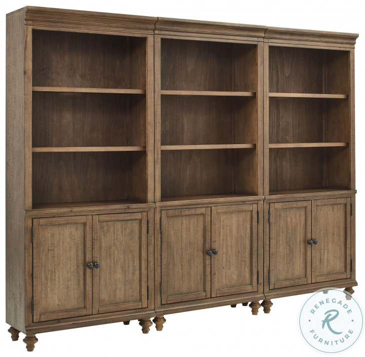 Hensley Honey Door Bookcase From Aspen Home Coleman Furniture