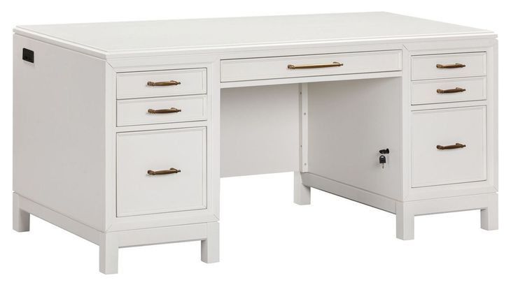 Alexander White 66" Executive Desk