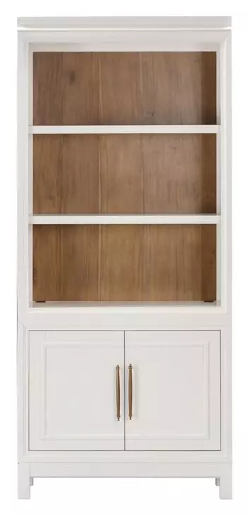 Alexander White 2 Door Bookcase