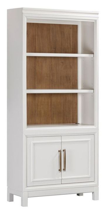 Alexander White 2 Door Bookcase