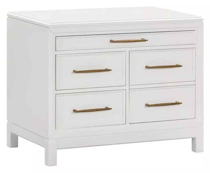 Alexander White Workstation 5 Drawer Combo File Cabinet