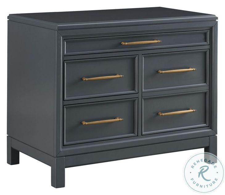 Alexander Midnight Workstation 4 Drawer Combo File Cabinet
