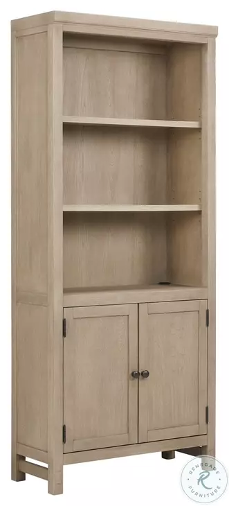Emerson Light Elm 1 Door Bookcase