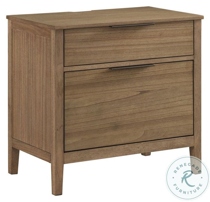 Cyrus Almond Bisque 2 Drawer Nightstand