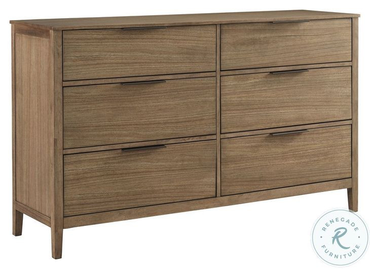 Cyrus Almond Bisque 6 Drawer Dresser