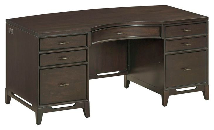 Sutton French Roast 66" Executive Home Office Set